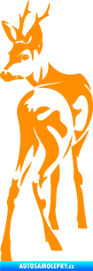 Samolepka Srnec 002 levá oranžová