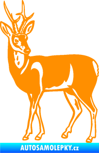 Samolepka Srnec 005 levá oranžová