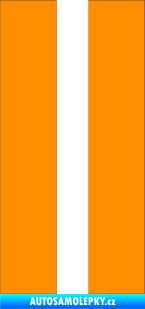 Samolepka Startovní číslo 11 oranžová