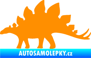 Samolepka Stegosaurus 001 levá oranžová