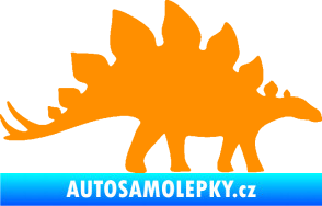 Samolepka Stegosaurus 001 pravá oranžová
