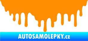 Samolepka Stékající skvrna 007 pravá oranžová