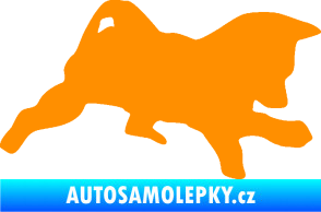 Samolepka Štěňátko 002 pravá německý ovčák oranžová