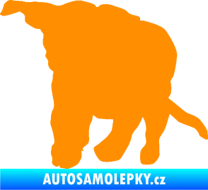 Samolepka Štěňátko 003 levá oranžová
