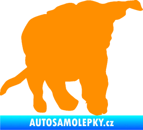 Samolepka Štěňátko 003 pravá oranžová