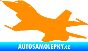 Samolepka Stíhací letoun 004 levá oranžová