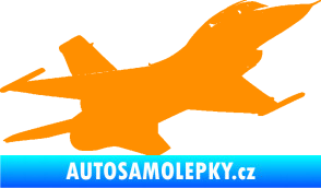 Samolepka Stíhací letoun 004 pravá oranžová