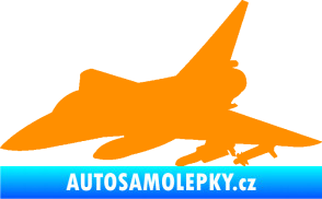 Samolepka Stíhací letoun 005 levá oranžová