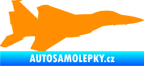 Samolepka Stíhací letoun 006 pravá oranžová