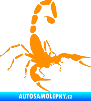 Samolepka Štír 018 pravá oranžová