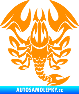 Samolepka Štír zvěrokruh 003 pravá oranžová