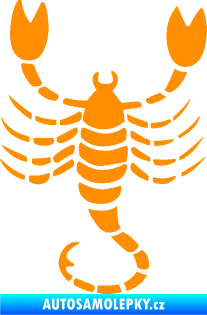 Samolepka Štír zvěrokruh 004 levá oranžová
