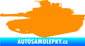 Samolepka Tank 002 levá M1 Abrams oranžová