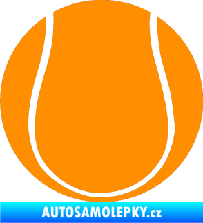 Samolepka Tenisový míček oranžová