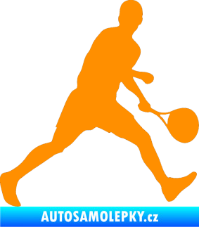 Samolepka Tenista 002 pravá oranžová