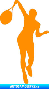 Samolepka Tenista 015 levá oranžová