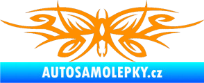 Samolepka Tetování 111 motýl oranžová