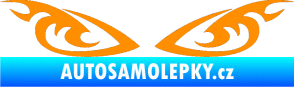 Samolepka Tetování 182 oči oranžová