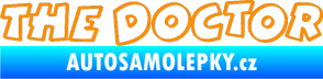 Samolepka The Doctor obrys oranžová