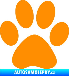 Samolepka Tlapka 005 oranžová