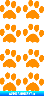 Samolepka Tlapky 010 pruh oranžová