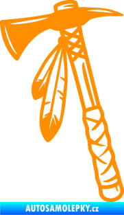Samolepka Tomahawk 001 levá oranžová
