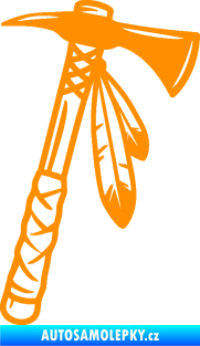 Samolepka Tomahawk 001 pravá oranžová