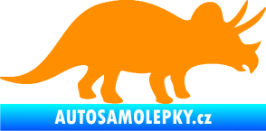 Samolepka Triceratops 001 pravá oranžová