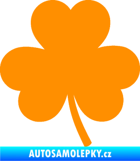 Samolepka Trojlístek 001 levá oranžová