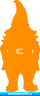 Samolepka Trpaslík 001 levá oranžová