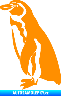 Samolepka Tučňák 001 levá oranžová