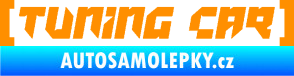 Samolepka Tuning car oranžová