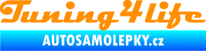 Samolepka Tuning for life nápis oranžová