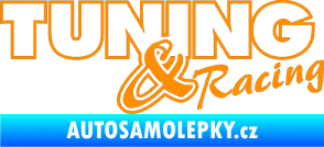 Samolepka Tuning racing obrys oranžová