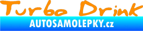 Samolepka Turbo drink oranžová