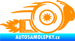 Samolepka Turbo šnek 002 pravá oranžová