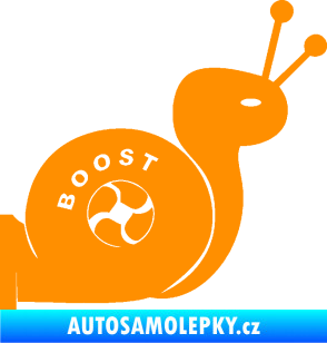 Samolepka Turbo šnek 003 pravá oranžová