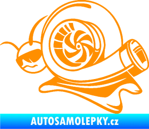 Samolepka Turbo šnek 004 levá oranžová