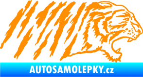 Samolepka Tygr 004 pravá oranžová