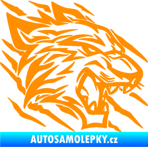 Samolepka Tygr 012 pravá drápance oranžová