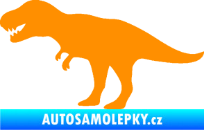 Samolepka Tyrannosaurus Rex 001 levá oranžová