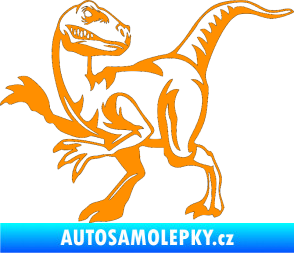 Samolepka Tyrannosaurus Rex 003 levá oranžová