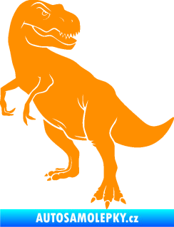 Samolepka Tyrannosaurus Rex 004 levá oranžová