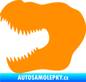 Samolepka Tyrannosaurus Rex lebka 001 levá oranžová