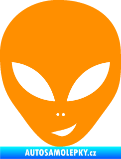 Samolepka UFO 003 pravá oranžová