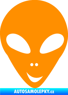 Samolepka UFO 004 pravá oranžová