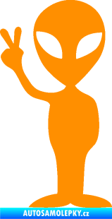 Samolepka UFO 005 levá oranžová