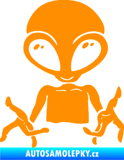 Samolepka UFO 006 levá oranžová