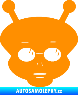 Samolepka UFO 007 pravá oranžová