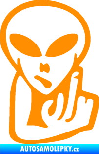 Samolepka UFO 008 pravá oranžová